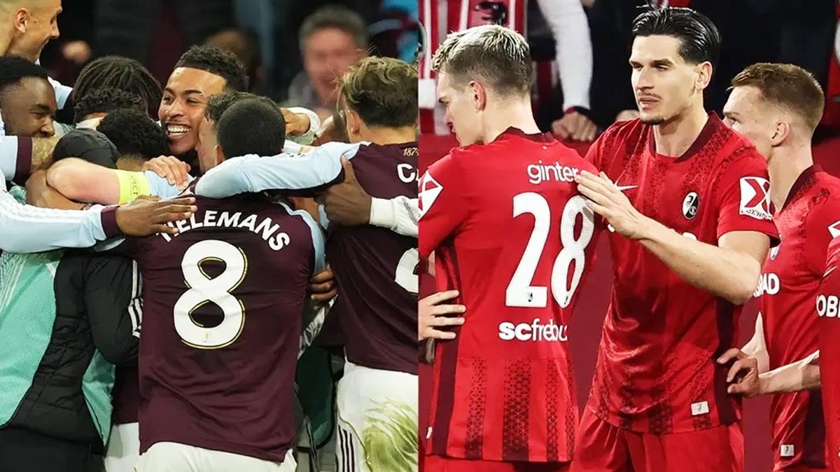 Aston Villa Freiburg Avrupa Ligi foto�raflar� resimleri