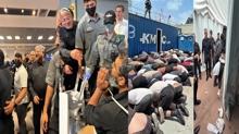 �srail liman�nda insanl�k d��� g�r�nt�ler! Irk�� bakandan skandal payla��mlarla provokasyon