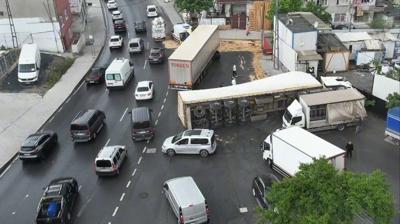 Ba�ak�ehir'de feci kaza kamerada