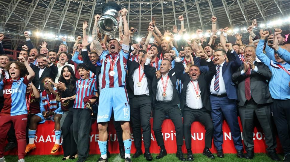 TFF'den kupa şampiyonu Trabzonspor'a tebrik!