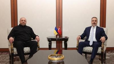 Bakan Fidan, Umerov ile Ankara'da g�r��t�