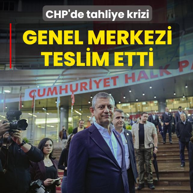 CHP'de tahliye krizi! �zg�r �zel, Genel Merkezi teslim etti