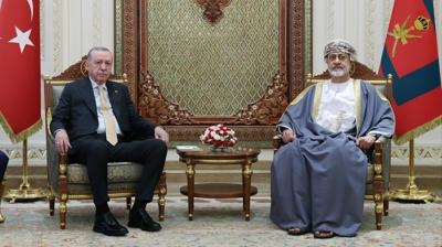 Ba�kan Erdo�an, Umman Sultan'� ile g�r��t�