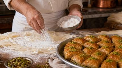 Baklava hamuruna bu�day ni�astas� m� m�s�r ni�astas� m� koyulur?