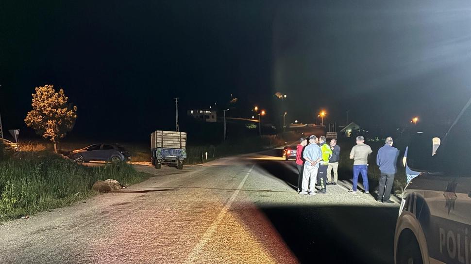 Tokat'ta otomobil koyun sürüsüne çarptı: Çok sayıda hayvan telef oldu
