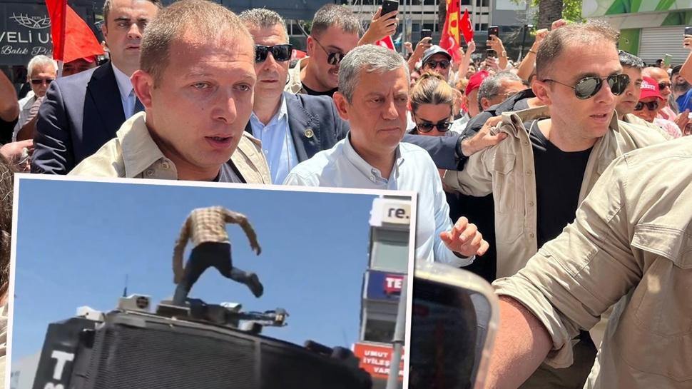�zg�r �zel'den ka�ak miting! CHP'liler polise sald�rd�