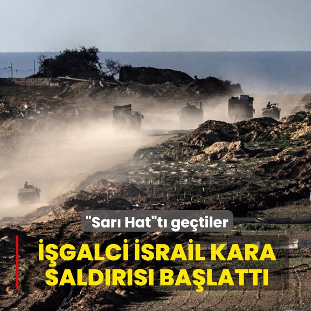�Sar� Hat�t� ge�tiler! Soyk�r�mc� �srail kara sald�r�s� ba�latt�