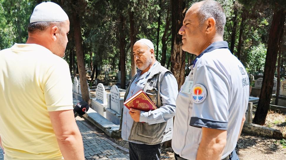 Mezarl�kta �sahte hoca' denetimi