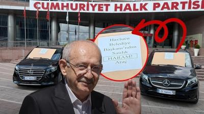CHP önünde 'satılık haram araçlar'... Kılıçdaroğlu'ndan Özel'e manidar mesaj