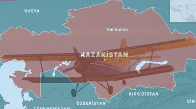 Kazakistan'da u�ak kazas�! Pilot hayat�n� kaybetti