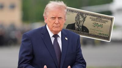 ABD'de g�ndem olacak iddia: Trump'�n foto�raf� dolara m� bas�l�yor?