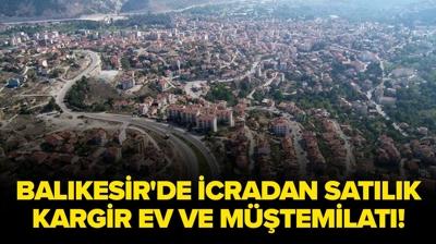 Balıkesir Karesi'de icradan satılık kargir ev ve müştemilatı!