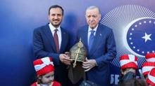 Ba�kan Erdo�an'a anlaml� hediye