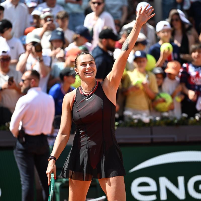 Sabalenka, Fransa A��k'ta d�rd�nc� turda