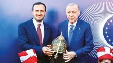 Ba�kan Erdo�an'a anlaml� hediye! Fetih ruhunun sembol�