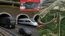 Dev t�nel projesiyle ula��m �a� atl�yor! 1 saatlik yol 5 dakikaya d��ecek