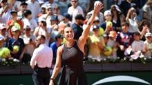 Sabalenka, Fransa A��k'ta d�rd�nc� turda