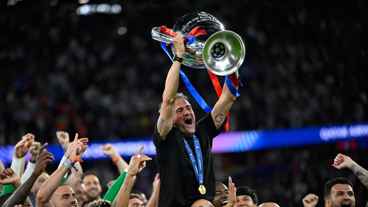 luis enrique psg �ampiyonlar ligi foto�raflar� resimleri