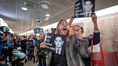 Rubio'ya �srail'e destek tepkisi... Ayn� g�nde 2 kez protesto edildi