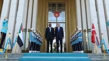 Ba�kan Erdo�an, Abdulfettah el-Burhan ile g�r��t�
