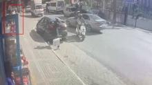 �ocuklar�n kavgas� b��akl� hesapla�maya d�nd�! O anlar kamerada