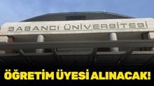 Sabanc� �niversitesi ��retim �yesi alacak!