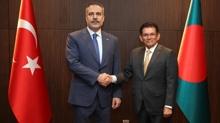 Asya turunda yeni durak Banglade�! Bakan Fidan mevkida��yla bir araya geldi