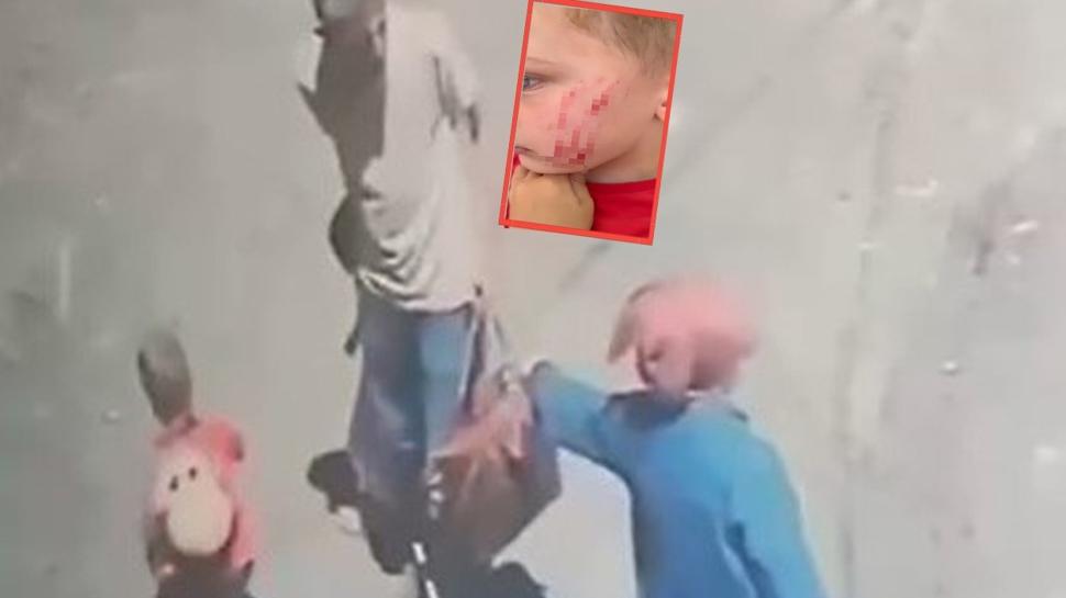 Van'da kan donduran anlar! 4 yaşındaki çocuğa acımasız saldırı kamerada