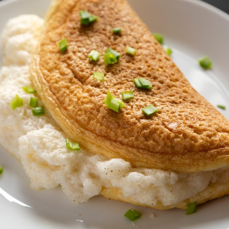 Bulut omlet kahvalt�l�k lezzet: ��i yumu�ac�k d��� k�zar�k