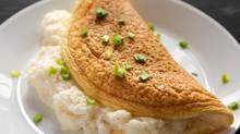 Bulut omlet kahvalt�l�k lezzet: ��i yumu�ac�k d��� k�zar�k