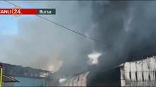 Bursa'da fabrika yang�n�! Ekipler m�dahale ediyor