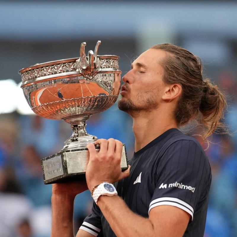 Fransa A��k'ta tek erkekler �ampiyonu Alexander Zverev