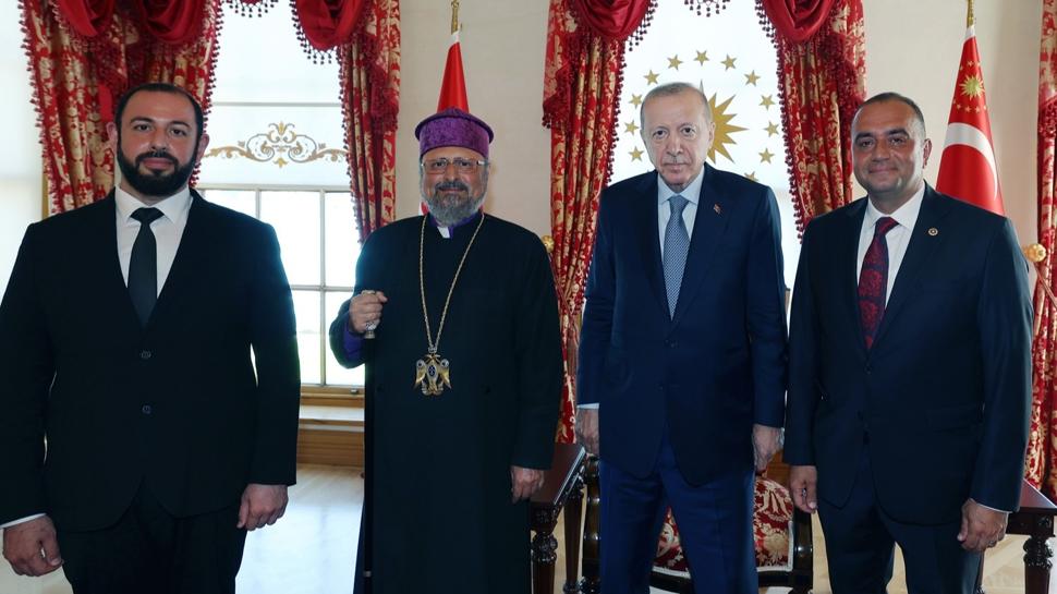 Başkan Erdoğan, Türkiye Ermenileri Patriği Maşalyan'ı kabul 