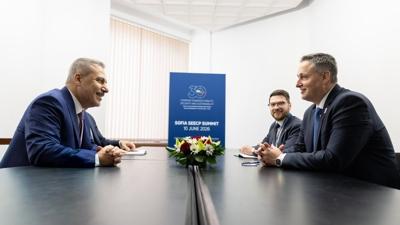 Bakan Fidan, Bosna Hersek Devlet Ba�kanl��� Konseyi Ba�kan� Becirovic ile g�r��t�