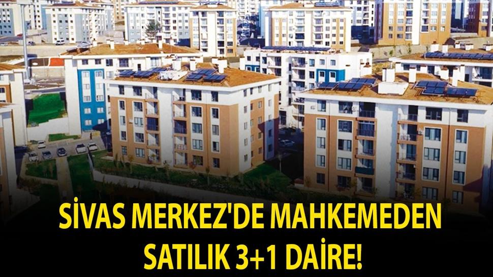 Sivas Merkez'de mahkemeden satılık 3+1 daire!