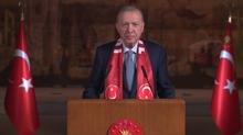 Ba�kan Erdo�an'dan Milli Tak�ma destek mesaj�: �imdi yeni bir destan yazma zaman�