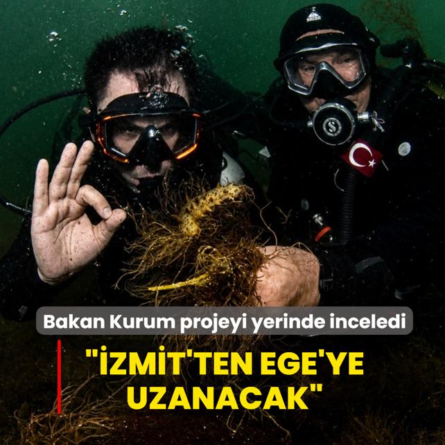 Bakan Kurum projeyi yerinde inceledi: �zmit'ten Ege'ye uzanacak