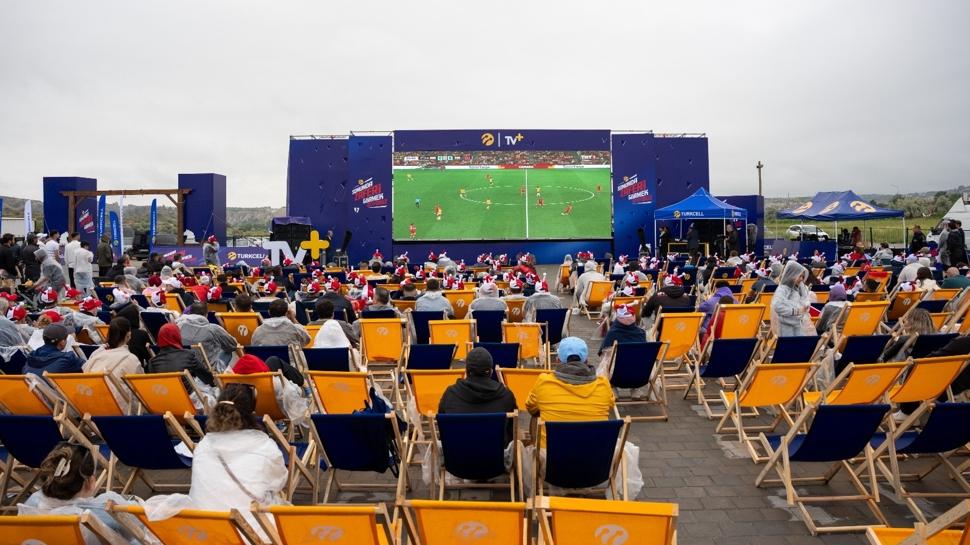 Turkcell'le Kapadokya'da milli maç coşkusu