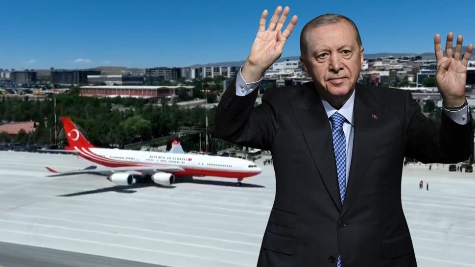 Ankara Havalimanı hizmete açılıyor... Başkan Erdoğan'ın uçağı iniş yaptı