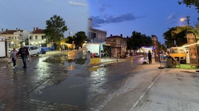 Enez'de tatil de�il �ile ba�lad�! CHP'li y�netim altyap�y� unutunca sokaklar g�l oldu