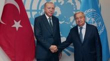 Ba�kan Erdo�an Guterres ile telefonda g�r��t�