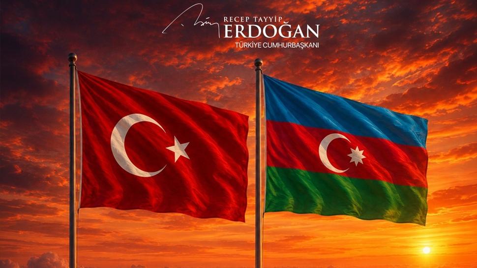 "Tek yürek taşıyan evlatlarız!" Başkan Erdoğan'dan Azerbaycan'a tebrik mesajı