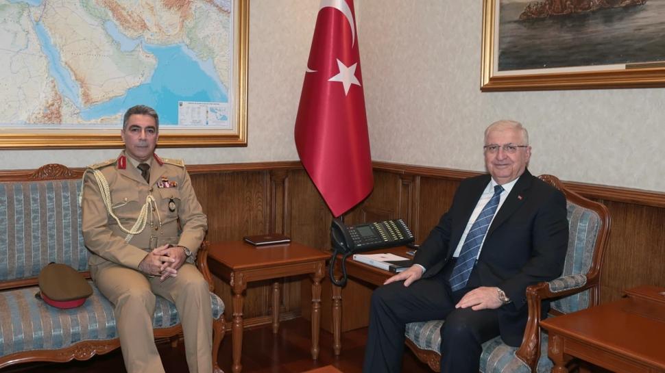 Bakan Güler, Irak'ın Ankara Askeri Ataşesi Tümgeneral Khalil'i kabul etti