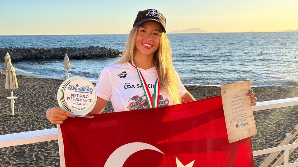 Eda Savcıgil'den İtalya'da "tarihi" birincilik