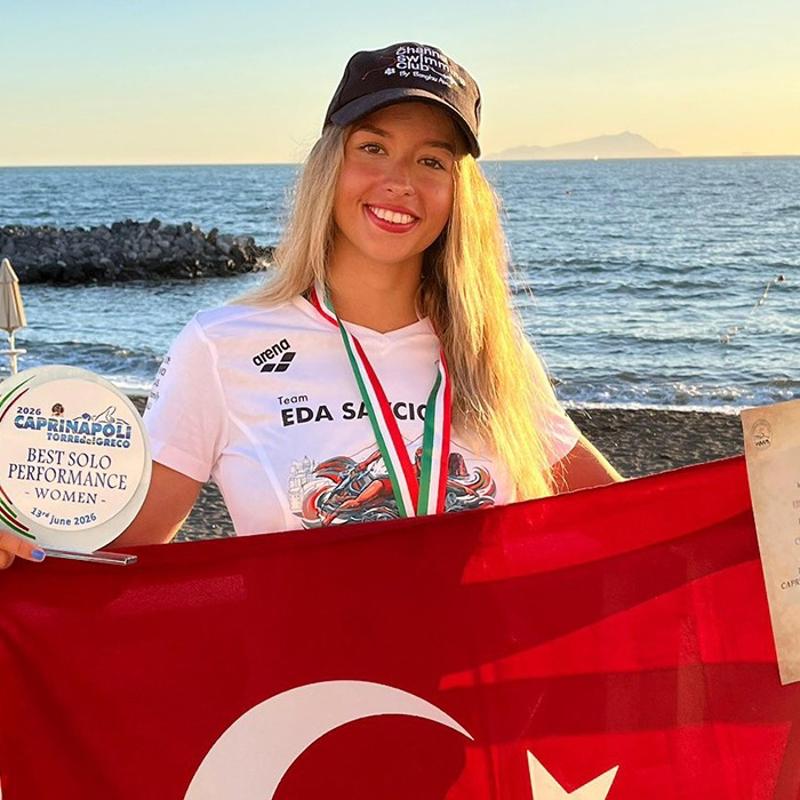 Eda Savc�gil'den �talya'da 'tarihi' birincilik