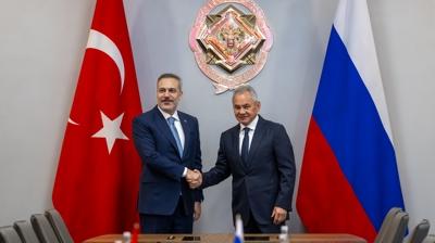 Bakan Fidan, Moskova'da Rusya G�venlik Konseyi Sekreteri �oygu ile g�r��t�
