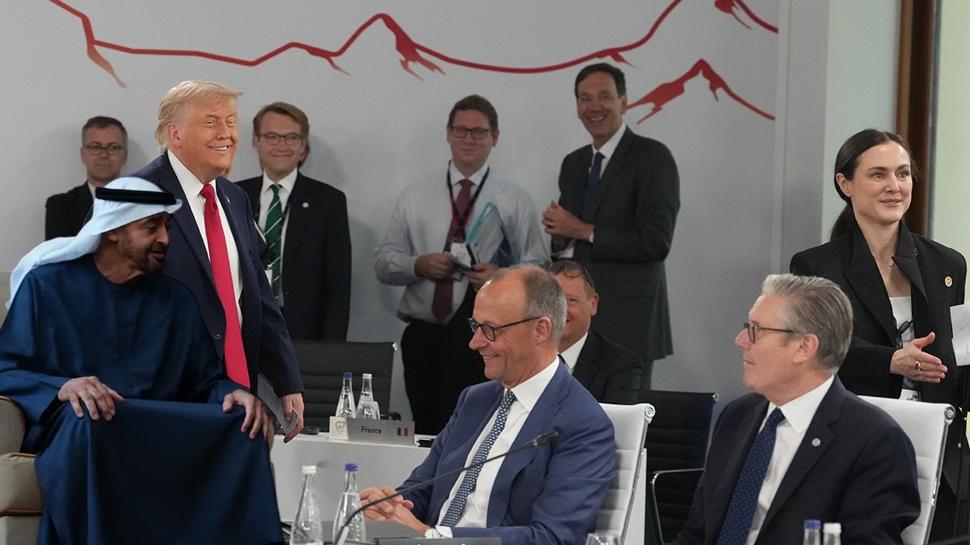 Trump'tan G7'de olay hareketler! Geç kaldı, kırdı döktü