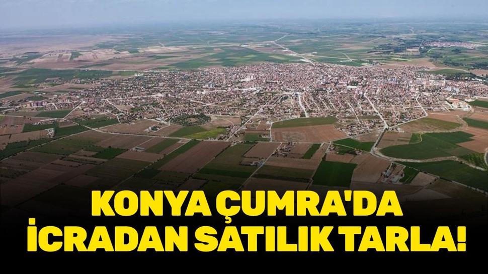 Konya Çumra'da icradan satılık tarla!
