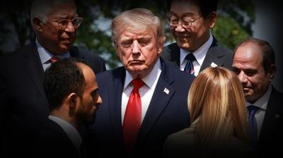 Trump'�n dili krize yol a�t�... Meloni 'Biz asla yalvarmay�z' dedi, Bakan� biletini y�rt�p att�