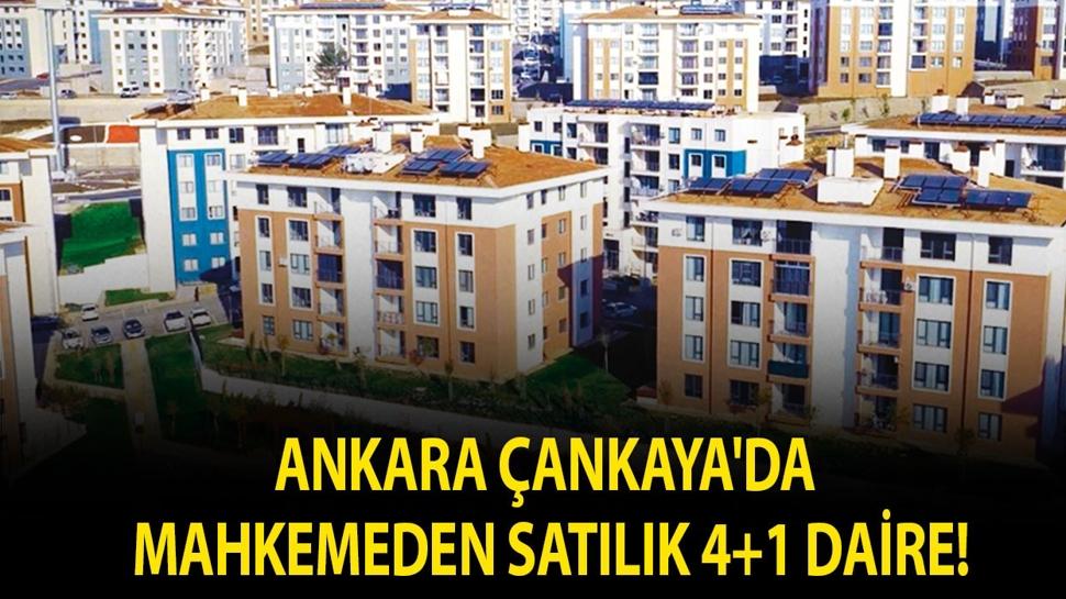 Ankara Çankaya'da mahkemeden satılık 4+1 daire!